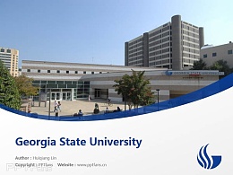 Georgia State University powerpoint template download | 乔治亚州立大学PPT模板下载