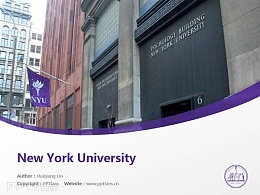New York University powerpoint template download | 纽约大学PPT模板下载