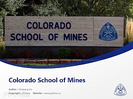 Colorado School of Mines powerpoint template download | 科罗拉多矿业学院PPT模板下载