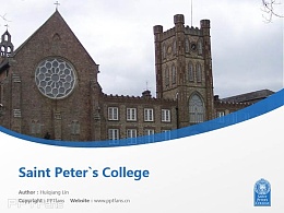 Saint Peter`s College powerpoint template download | 圣彼得大学PPT模板下载