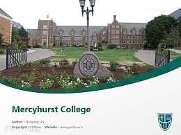 Mercyhurst College powerpoint template download | 梅西赫斯特大学PPT模板下载