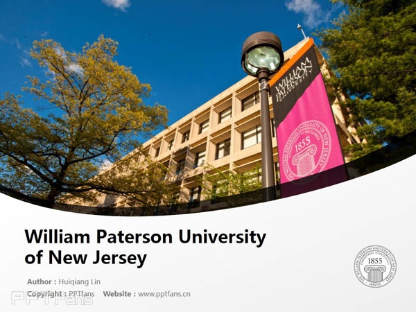 William Paterson University of New Jersey powerpoint template download | 威廉帕特森大学PPT模板下载_幻灯片预览图1
