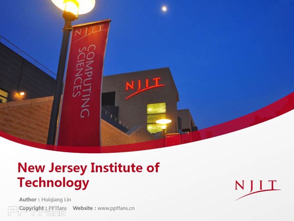 New Jersey Institute of Technology powerpoint template download | 新泽西理工学院PPT模板下载_幻灯片预览图1