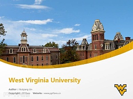 West Virginia University powerpoint template download | 西弗吉尼亚大学PPT模板下载
