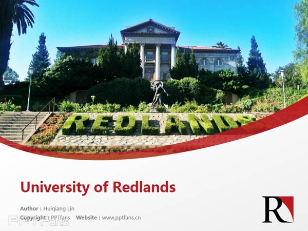 University of Redlands powerpoint template download | 雷德兰兹大学PPT模板下载_幻灯片预览图1