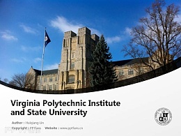 Virginia Polytechnic Institute and State University powerpoint template download | 弗吉尼亚理工学院与州立大学PPT模板下载