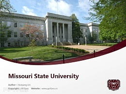 Missouri State University powerpoint template download | 密苏里州立大学PPT模板下载
