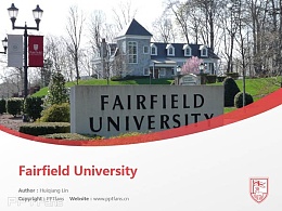 Fairfield University powerpoint template download | 费尔菲尔德大学PPT模板下载