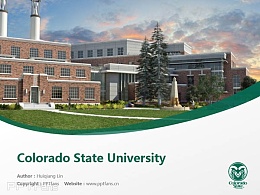 Colorado State University powerpoint template download | 科罗拉多州立大学PPT模板下载