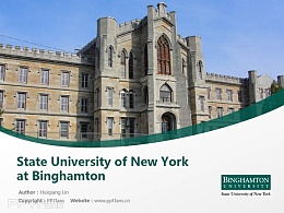 State University of New York at Binghamton powerpoint template download | 纽约州立大学宾汉顿分校PPT模板下载