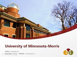 University of Minnesota-Morris powerpoint template download | 明尼苏达大学莫里斯分校PPT模板下载