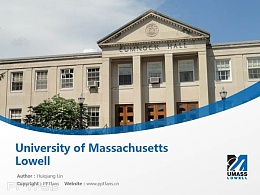 University of Massachusetts Lowell powerpoint template download | 麻省大学洛威尔分校PPT模板下载