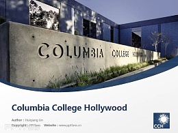 Columbia College Hollywood powerpoint template download | 好莱坞哥伦比亚学院PPT模板下载
