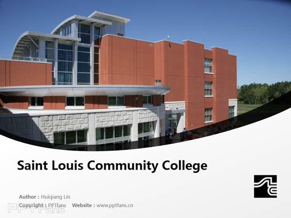 Saint Louis Community College powerpoint template download | 圣路易斯社区学院PPT模板下载_幻灯片预览图1