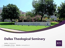 Dallas Theological Seminary powerpoint template download | 达拉斯神学院PPT模板下载