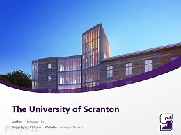 The University of Scranton powerpoint template download | 斯克兰顿大学PPT模板下载