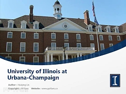 University of Illinois at Urbana-Champaign powerpoint template download | 伊利诺斯大学香槟分校PPT模板下载