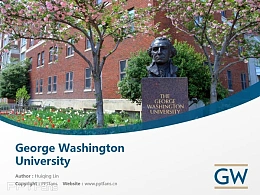 George Washington University powerpoint template download | 乔治华盛顿大学PPT模板下载