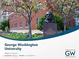 George Washington University powerpoint template download | 乔治华盛顿大学PPT模板下载