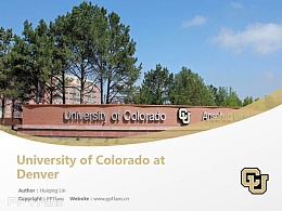 University of Colorado at Denver powerpoint template download | 科罗拉多大学丹佛分校PPT模板下载