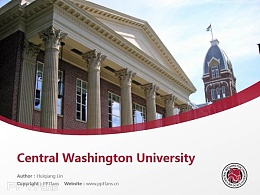 Central Washington University powerpoint template download | 中央华盛顿大学PPT模板下载