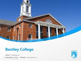Bentley College powerpoint template download | 本特利大学PPT模板下载