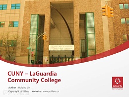 CUNY – LaGuardia Community College powerpoint template download | 纽约城市大学拉瓜迪亚社区学院PPT模板下载