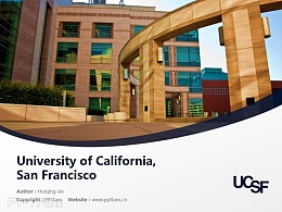 University of California, San Francisco powerpoint template download | 加州大学旧金山分校PPT模板下载