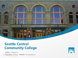 Seattle Central Community College powerpoint template download | 西雅图中央学院PPT模板下载