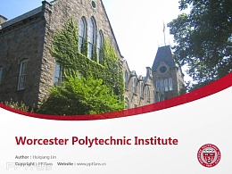 Worcester Polytechnic Institute powerpoint template download | 伍斯特理工学院PPT模板下载