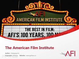 The American Film Institute powerpoint template download | 美国电影学院PPT模板下载