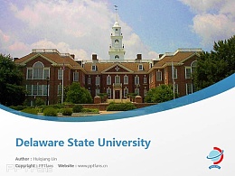 Delaware State University powerpoint template download | 特拉华州立大学PPT模板下载