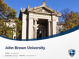 John Brown University powerpoint template download | 约翰布朗大学PPT模板下载