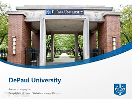 DePaul University powerpoint template download | 德保罗大学PPT模板下载