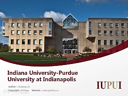 Indiana University-Purdue University at Indianapolis powerpoint template download | 印第安纳大学-普渡大学印第安纳波利斯分校PPT模板下载