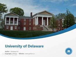 University of Delaware powerpoint template download | 特拉华大学PPT模板下载