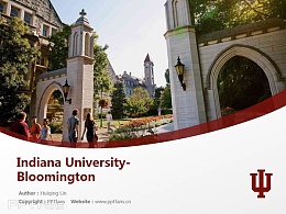 Indiana University-Bloomington )powerpoint template download | 印第安纳大学布鲁明顿分校PPT模板下载