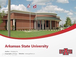 Arkansas State University powerpoint template download | 阿肯色州立大学PPT模板下载