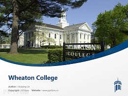 Wheaton College powerpoint template download | 威顿学院PPT模板下载