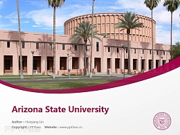 Arizona State University powerpoint template download | 亚利桑那州立大学PPT模板下载