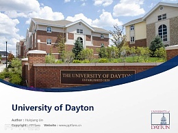 University of Dayton powerpoint template download | 代顿大学PPT模板下载