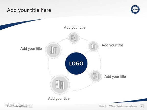 Brigham Young University powerpoint template download | 杨百翰大学PPT模板下载_幻灯片预览图7