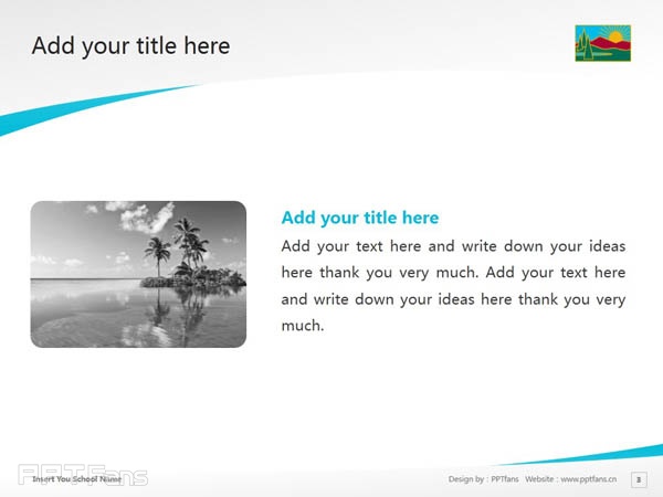 Columbia College powerpoint template download | 哥倫比亞學院PPT模板下載_幻燈片預覽圖4