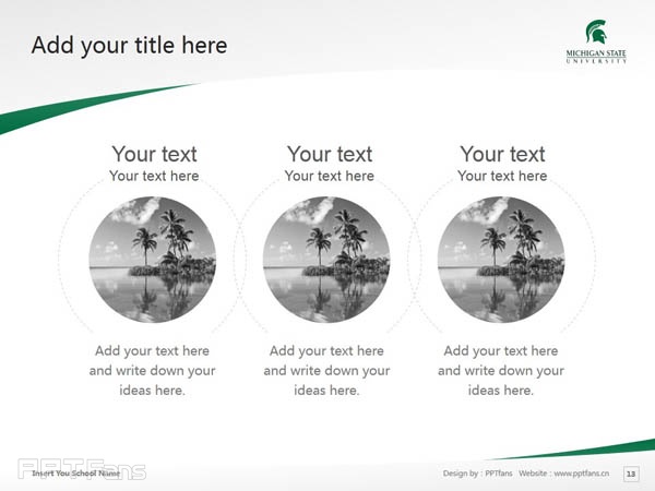 Michigan State University powerpoint template download | 密歇根州立大學PPT模板下載_幻燈片預(yù)覽圖14