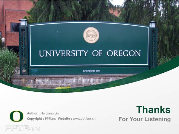 University of Oregon powerpoint template download | 俄勒冈大学PPT模板下载_幻灯片预览图18