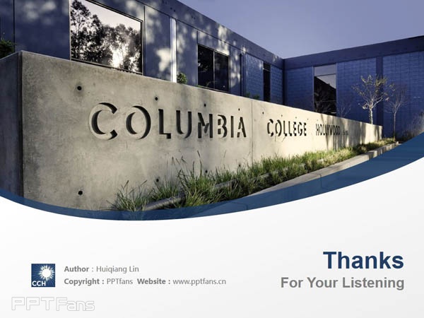 Columbia College Hollywood powerpoint template download | 好莱坞哥伦比亚学院PPT模板下载_幻灯片预览图18