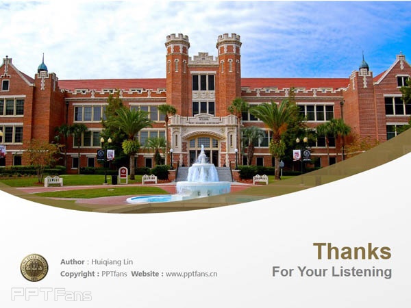 Florida State University powerpoint template download | 佛羅里達州立大學PPT模板下載_幻燈片預覽圖18