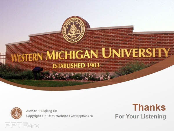 Western Michigan University powerpoint template download | 西密歇根大學(xué)PPT模板下載_幻燈片預(yù)覽圖18