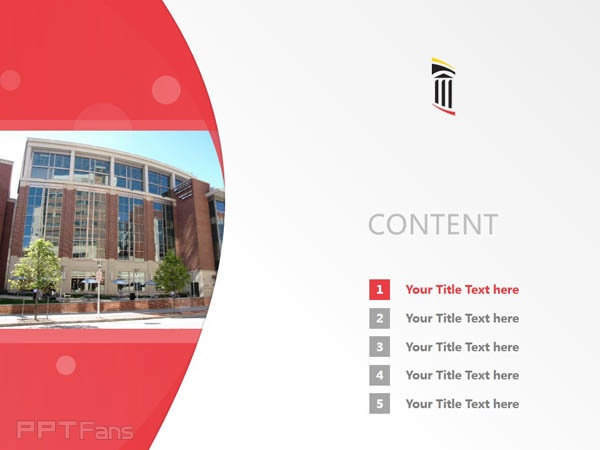 University of Maryland, Baltimore powerpoint template download | 馬里蘭大學(xué)巴爾的摩分校PPT模板下載_幻燈片預(yù)覽圖2