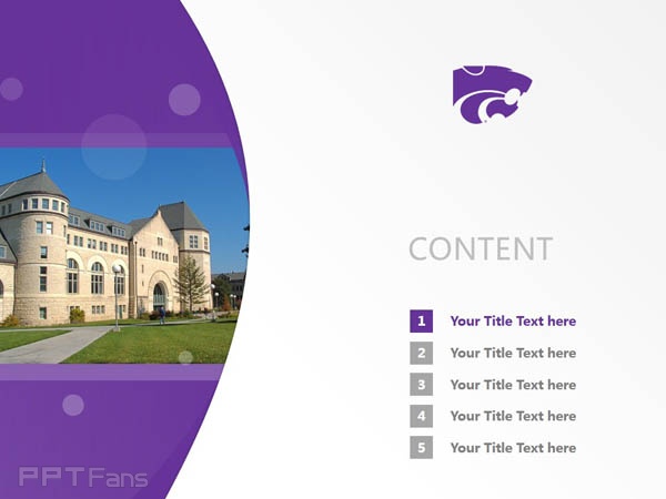 Kansas State University powerpoint template download | 堪薩斯州立大學(xué)PPT模板下載_幻燈片預(yù)覽圖2